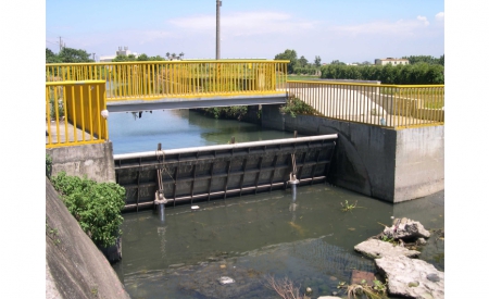 南白地粉圳排水門復建工程-新竹農田水利會1